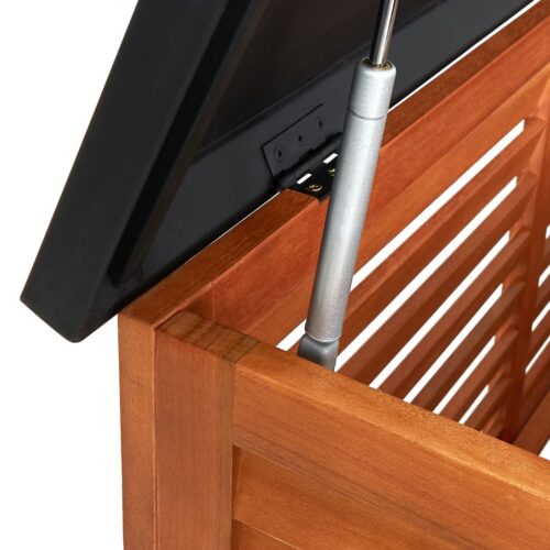 Garden Storage Box 150x50x55cm Solid Eucalyptus Wood - Image 6