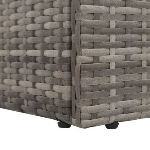 Garden Bed Grey 195x60cm Poly Rattan - Image 5