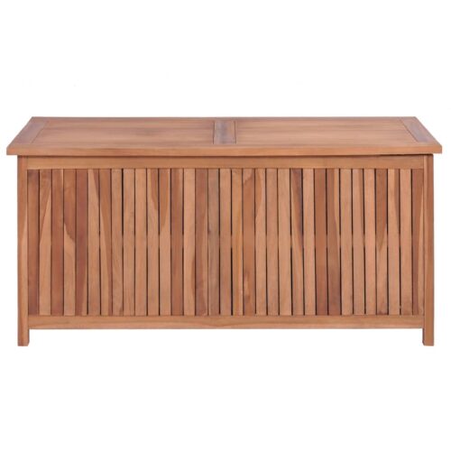 Garden Storage Box 120x50x58cm Solid Teak Wood - Image 3