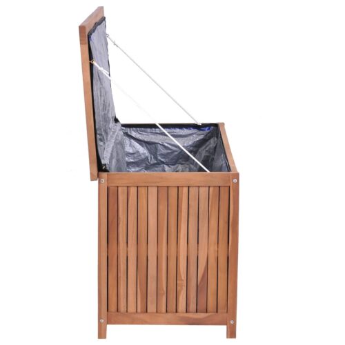 Garden Storage Box 120x50x58cm Solid Teak Wood - Image 5
