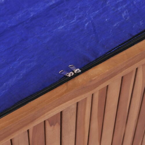 Garden Storage Box 120x50x58cm Solid Teak Wood - Image 7