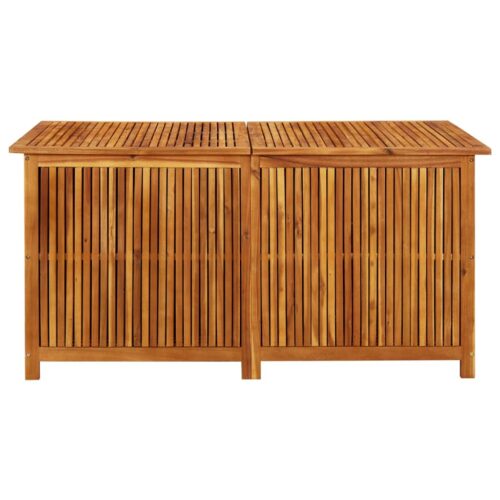 Garden Storage Box 150x80x75cm Solid Wood Acacia - Image 2