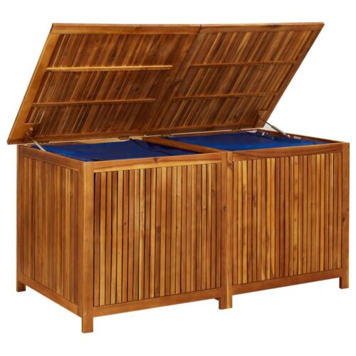 Garden Storage Box 150x80x75cm Solid Wood Acacia - Image 5