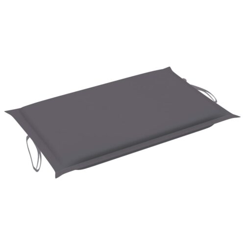 Rocking Sun Lounger with Cushion Solid Teak Wood - Image 8