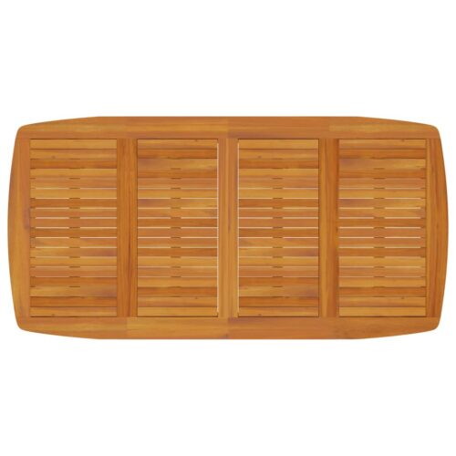 Garden Table 200x100x75cm Solid Wood Acacia - Image 3