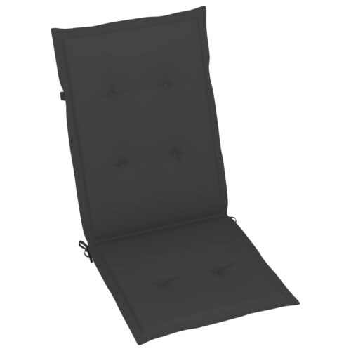 Folding Garden Chairs 3pcs with Cushions Solid Acacia Wood - Image 7