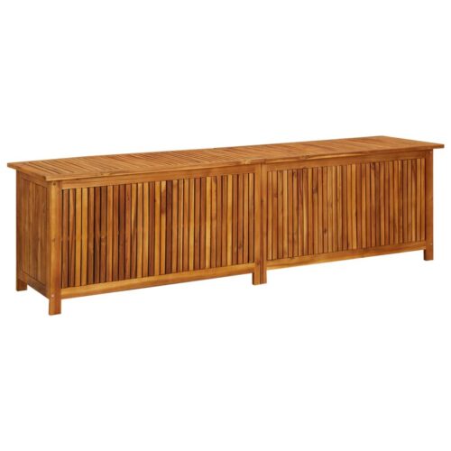 Garden Storage Box 200x50x58cm Solid Wood Acacia