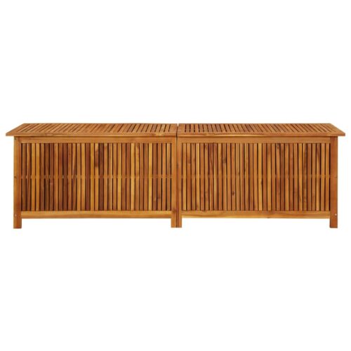 Garden Storage Box 200x50x58cm Solid Wood Acacia - Image 2