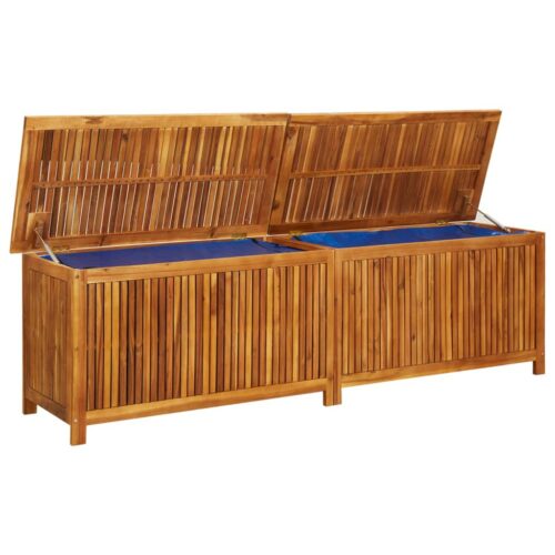 Garden Storage Box 200x50x58cm Solid Wood Acacia - Image 5