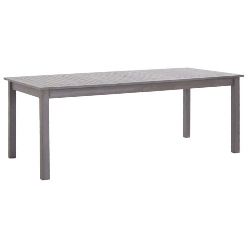 Garden Table Grey Wash 200x90x74cm Solid Acacia Wood