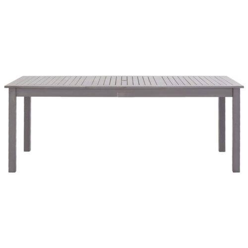 Garden Table Grey Wash 200x90x74cm Solid Acacia Wood - Image 2