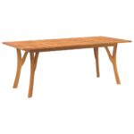 Garden Table 200x90x75cm Solid Wood Acacia
