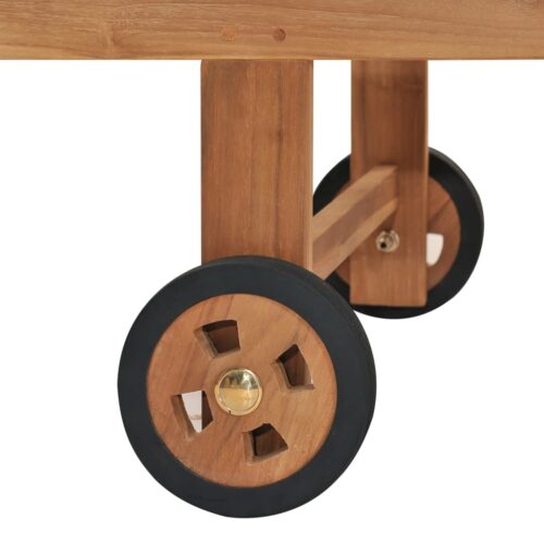 Sun Lounger Solid Teak Wood - Image 10