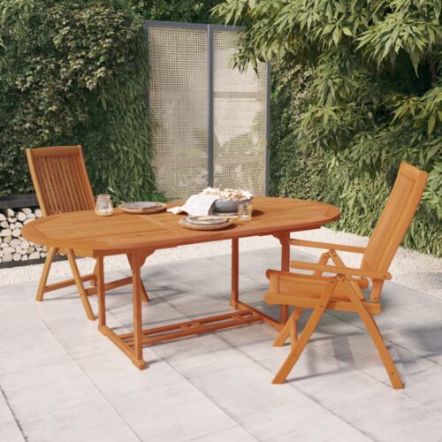 Garden Table 200x100x75cm Solid Wood Eucalyptus - Image 12