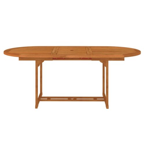 Garden Table 200x100x75cm Solid Wood Eucalyptus - Image 3