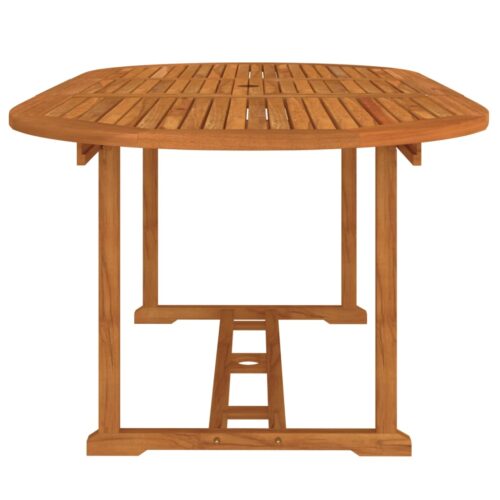 Garden Table 200x100x75cm Solid Wood Eucalyptus - Image 4