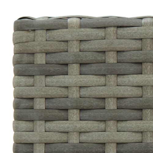 Bar Stools 4pcs Grey Poly Rattan - Image 7