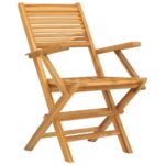 Folding Garden Chairs 4pcs 55x62x90cm Solid Wood Teak