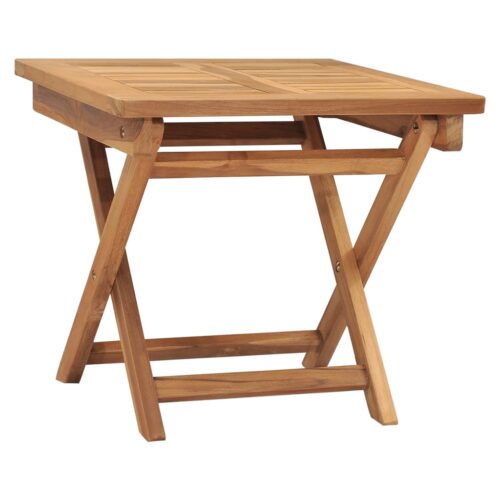 Sun Lounger with Table Solid Teak Wood - Image 8