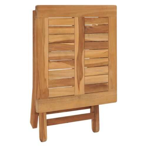Sun Lounger with Table Solid Teak Wood - Image 11