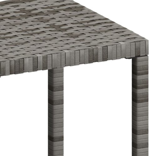 Sun Loungers 2pcs with Table Poly Rattan Grey - Image 10