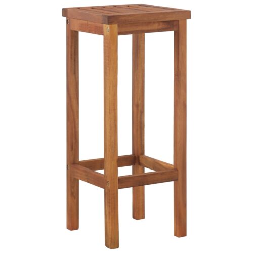 Bar Stools 8pcs Solid Wood Acacia