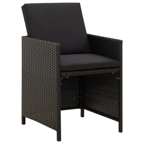 4x Patio Chairs Set Wicker Rattan Outdoor Garden Bistro Dining Lounge Sofa Seats - Image 2
