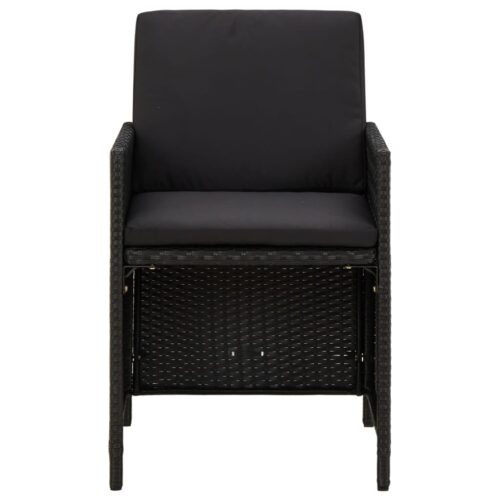 4x Patio Chairs Set Wicker Rattan Outdoor Garden Bistro Dining Lounge Sofa Seats - Image 3