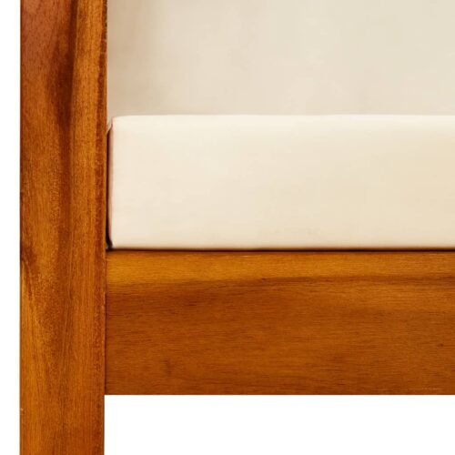 Garden Bench with Canopy Solid Acacia Wood - Image 6