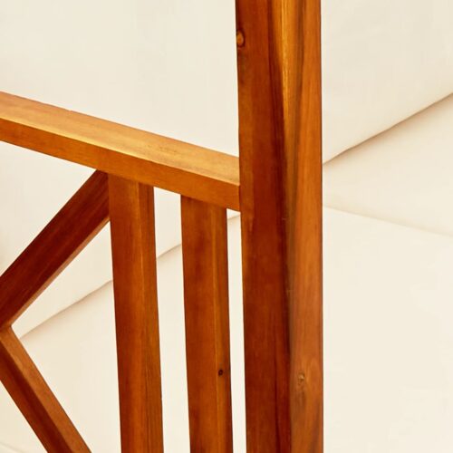 Garden Bench with Canopy Solid Acacia Wood - Image 7