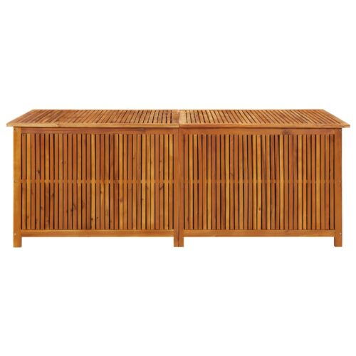 Garden Storage Box 200x80x75cm Solid Wood Acacia - Image 2