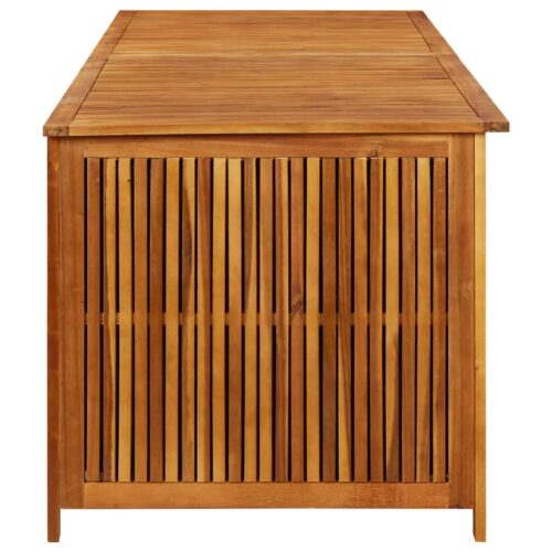 Garden Storage Box 200x80x75cm Solid Wood Acacia - Image 3