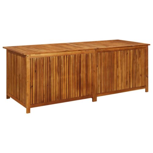 Garden Storage Box 200x80x75cm Solid Wood Acacia - Image 4