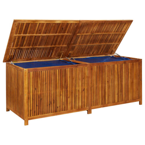 Garden Storage Box 200x80x75cm Solid Wood Acacia - Image 5