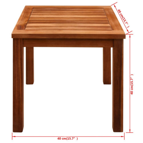 Sun Loungers 2pcs with Table Solid Acacia Wood Textilene - Image 10