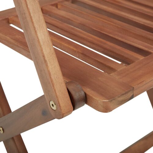 Folding Garden Chairs 6pcs with Cushions Solid Acacia Wood - Image 9