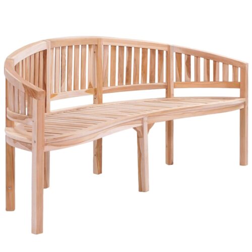 Banana Bench 200cm Solid Teak Wood