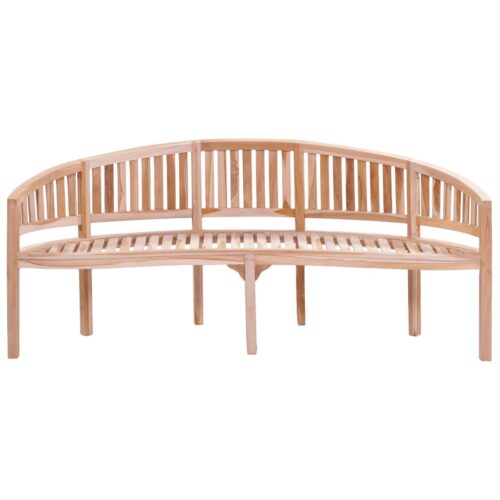 Banana Bench 200cm Solid Teak Wood - Image 3