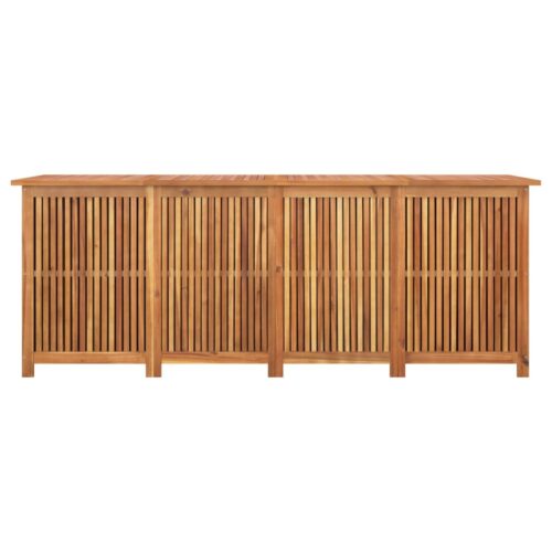 Garden Storage Box 200x80x75cm Solid Wood Acacia - Image 4