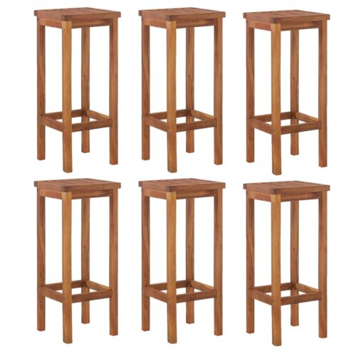 7-Piece Garden Bar Set Wood Timber Outdoor Patio Furniture Acacia - Image 5