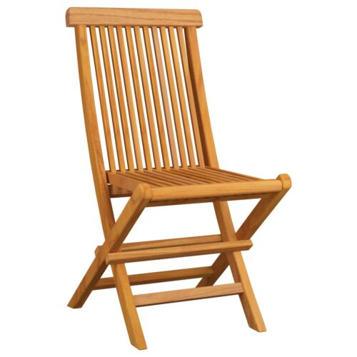 Garden Chairs with Grey Cushions 6pcs Solid Teak Wood - Image 3