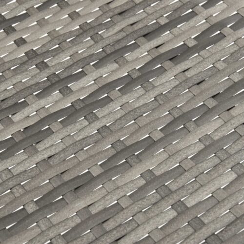 Stackable Outdoor Chairs 6pcs Grey Poly Rattan - Image 9