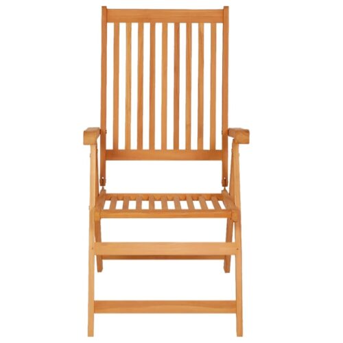Garden Chairs 4pcs with Grey Cushions Solid Teak Wood - Image 4
