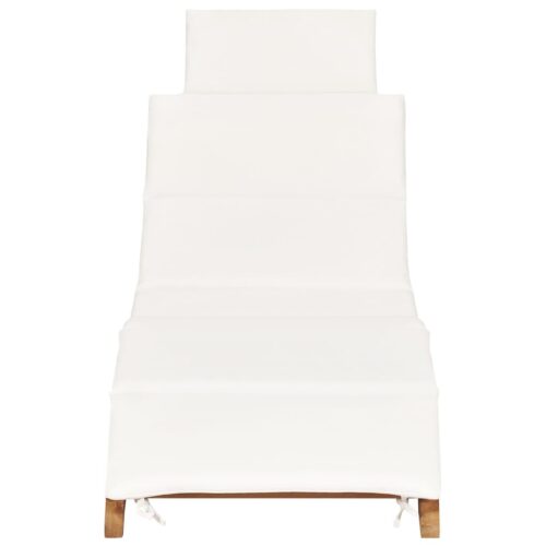 Sun Loungers 2pcs with Cushions Solid Wood Teak - Image 3