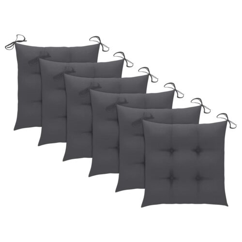 6pcs Outdoor Chairs with Cushions Patio Garden Lounge Dining Seat Furniture Wood - Image 8