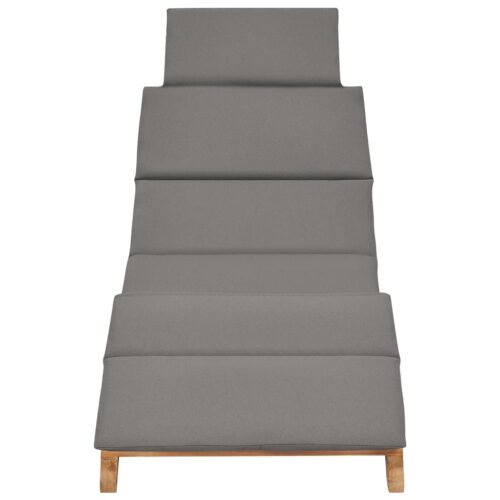 Sun Loungers 2pcs with Cushions Solid Wood Teak - Image 3