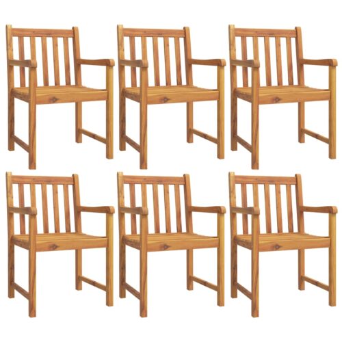Garden Chairs 6pcs 56x55.5x90cm Solid Wood Acacia - Image 2
