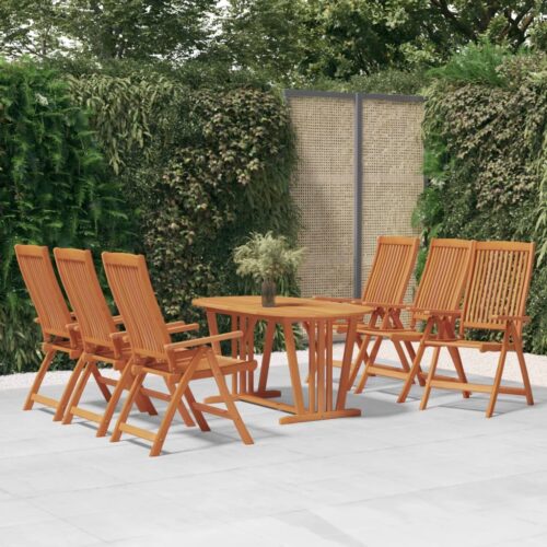 Folding Garden Chairs 6pcs Solid Wood Eucalyptus - Image 7