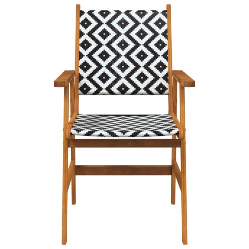 Garden Chairs 6pcs Solid Acacia Wood - Image 4