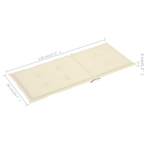 Folding Garden Chairs 6pcs with Cushions Solid Acacia Wood - Image 11